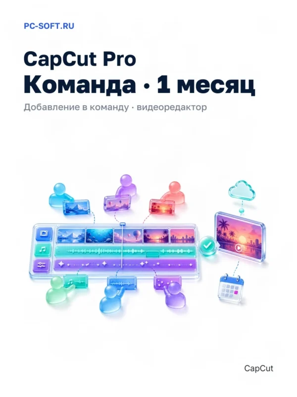 CapCut Pro подписка - добавление в команду на 1 месяц…