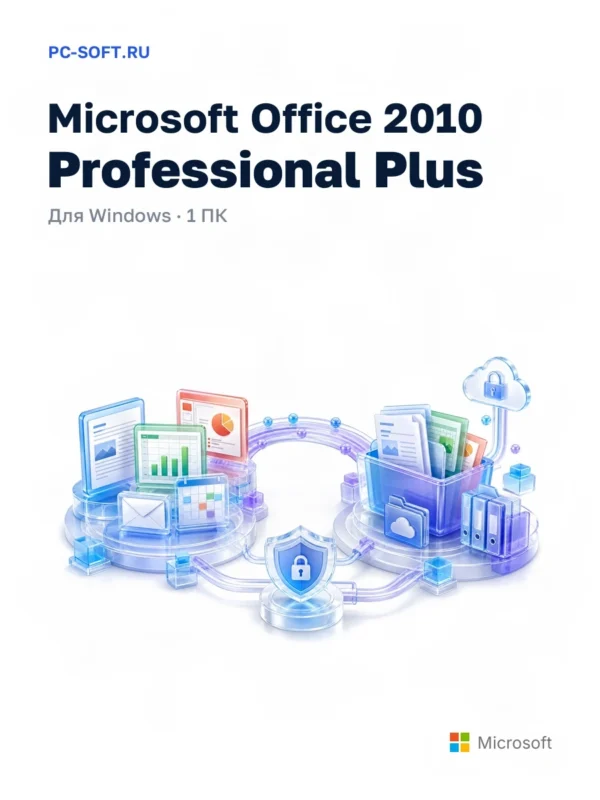 Microsoft Office 2010 Pro Plus на 1 ПК