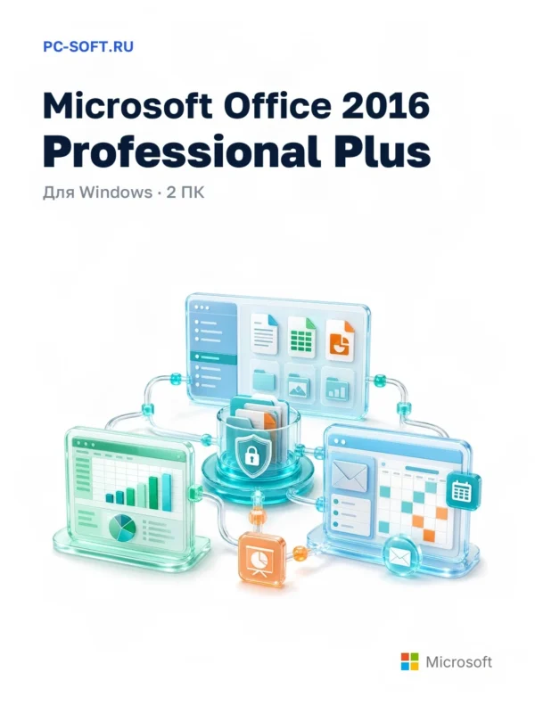 Microsoft Office 2016 Pro Plus на 2 ПК