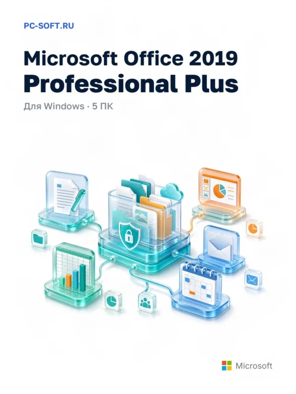 Microsoft Office 2019 Pro Plus на 5 ПК