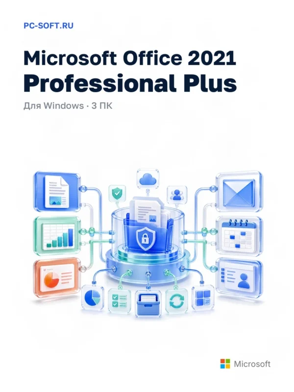 Microsoft Office 2021 Pro Plus на 3 ПК