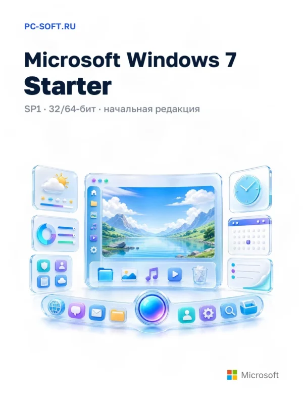 Windows 7 Starter SP1, x32/x64
