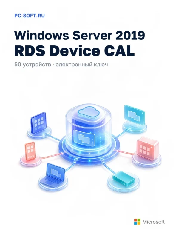 Windows Server 2019 RDS Device CAL 50 пользователей