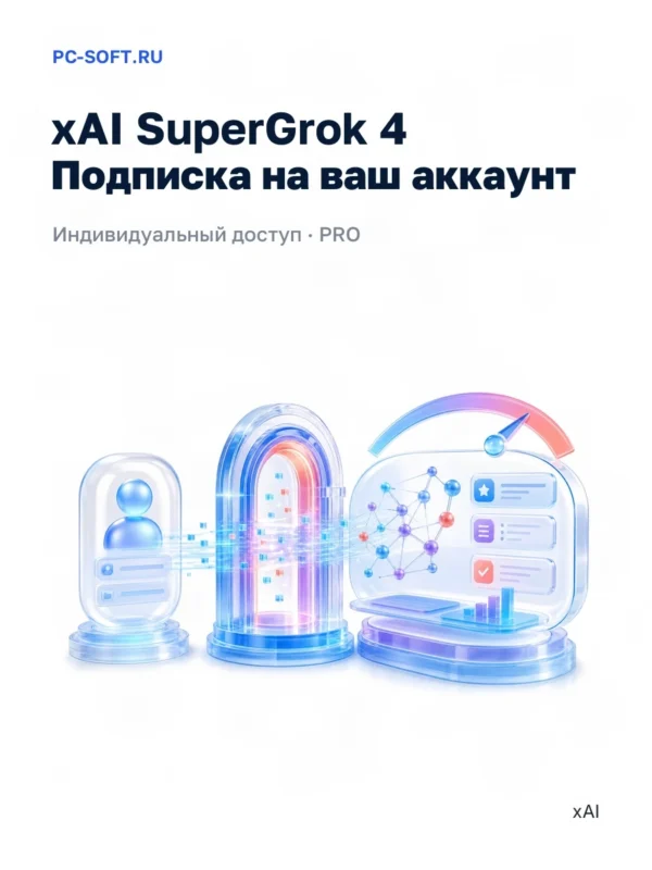 Индивидуальный Grok Ai | xAI SuperGrok 4 - подписка…