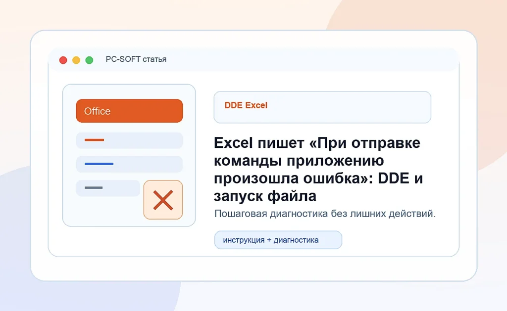 Excel пишет «При отправке команды приложению произошла ошибка»: DDE и запуск файла