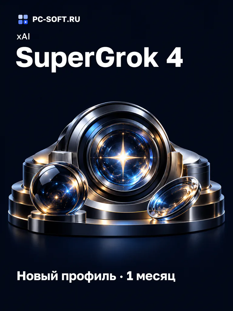 xAI SuperGrok 4 Новый профиль · 1 месяц
