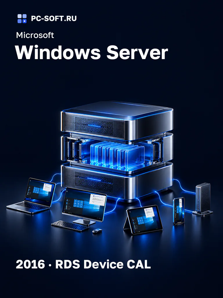 Лицензия Microsoft Windows Server 2016 Device CAL, 50 Устройств, мультиязычная