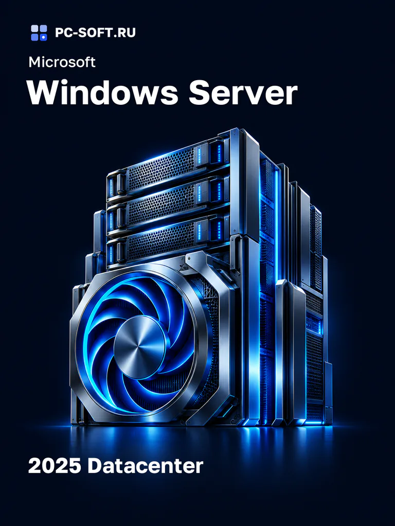 Ключ Microsoft Windows Server 2025 Datacenter, лицензия на 1 устройство, x64, Русская версия