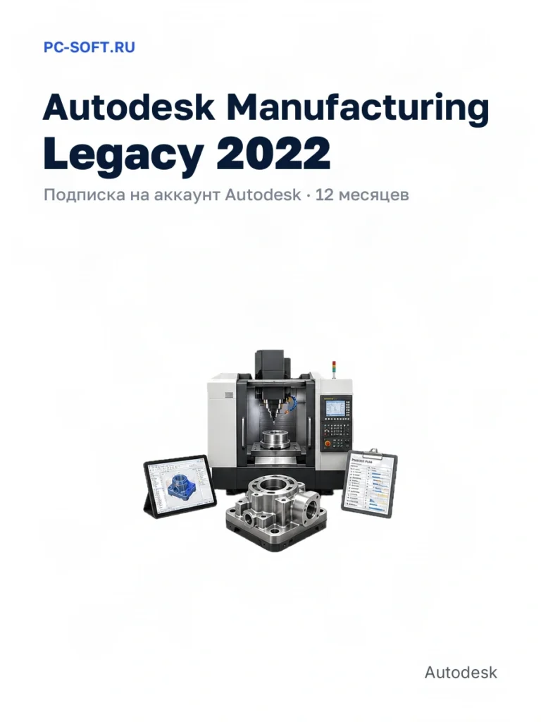Autodesk Manufacturing Legacy 2022 — подписка на аккаунт autodesk · 12 месяцев