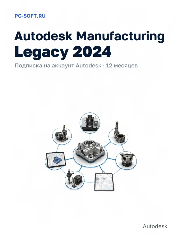 Autodesk Manufacturing Legacy 2024 — подписка на аккаунт autodesk · 12 месяцев