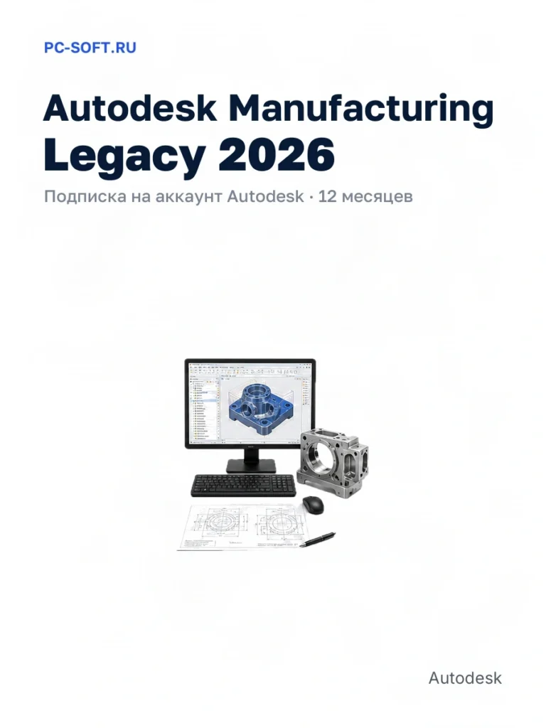 Autodesk Manufacturing Legacy 2026 — подписка на аккаунт autodesk · 12 месяцев