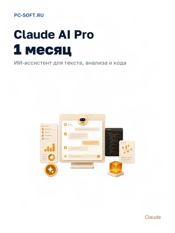 Claude AI Pro - доступ на 1 месяц