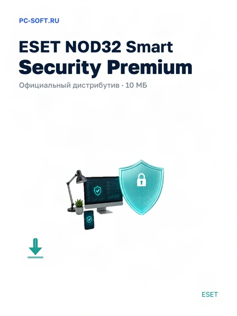 ESET NOD32 Smart Security Premium — официальный дистрибутив, 10 МБ