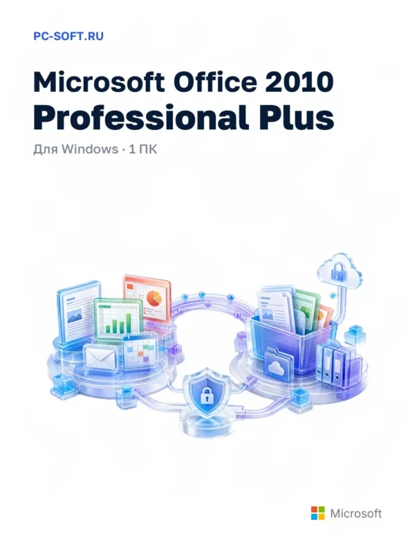 Microsoft Office 2010 Pro Plus на 1 ПК