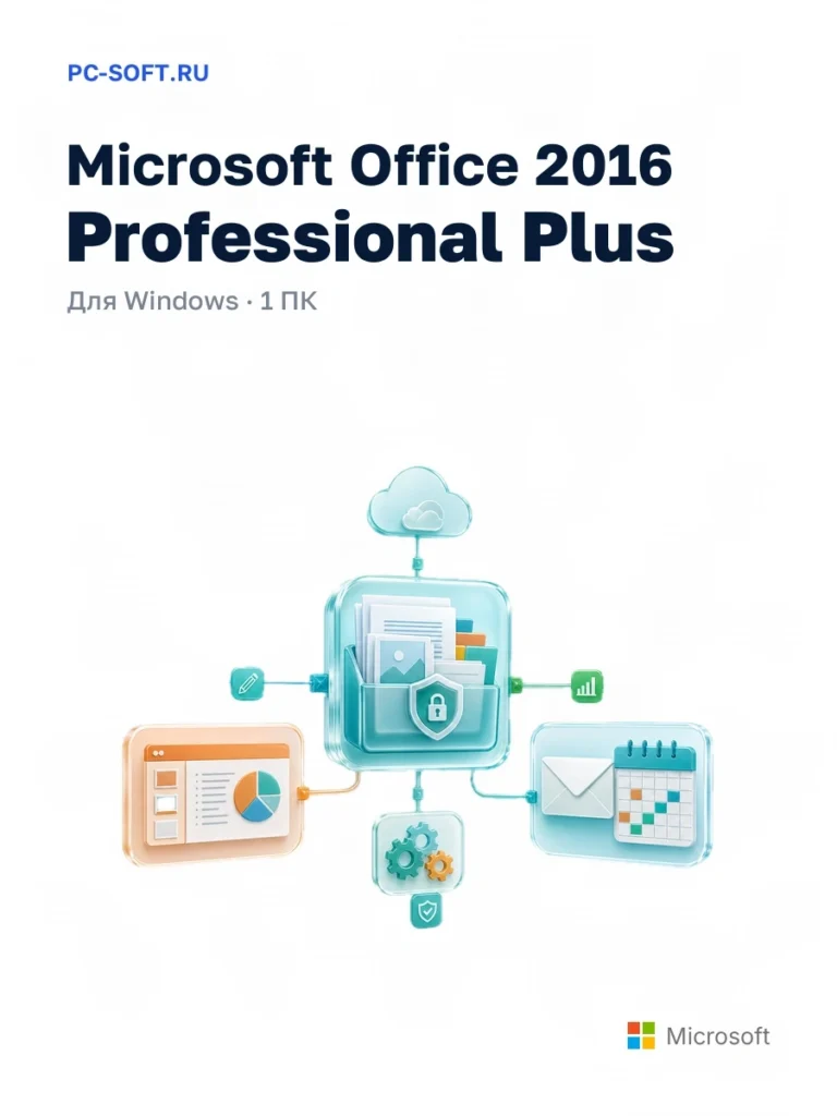 Microsoft Office 2016 Professional Plus — для windows · 1 пк — SKU 700