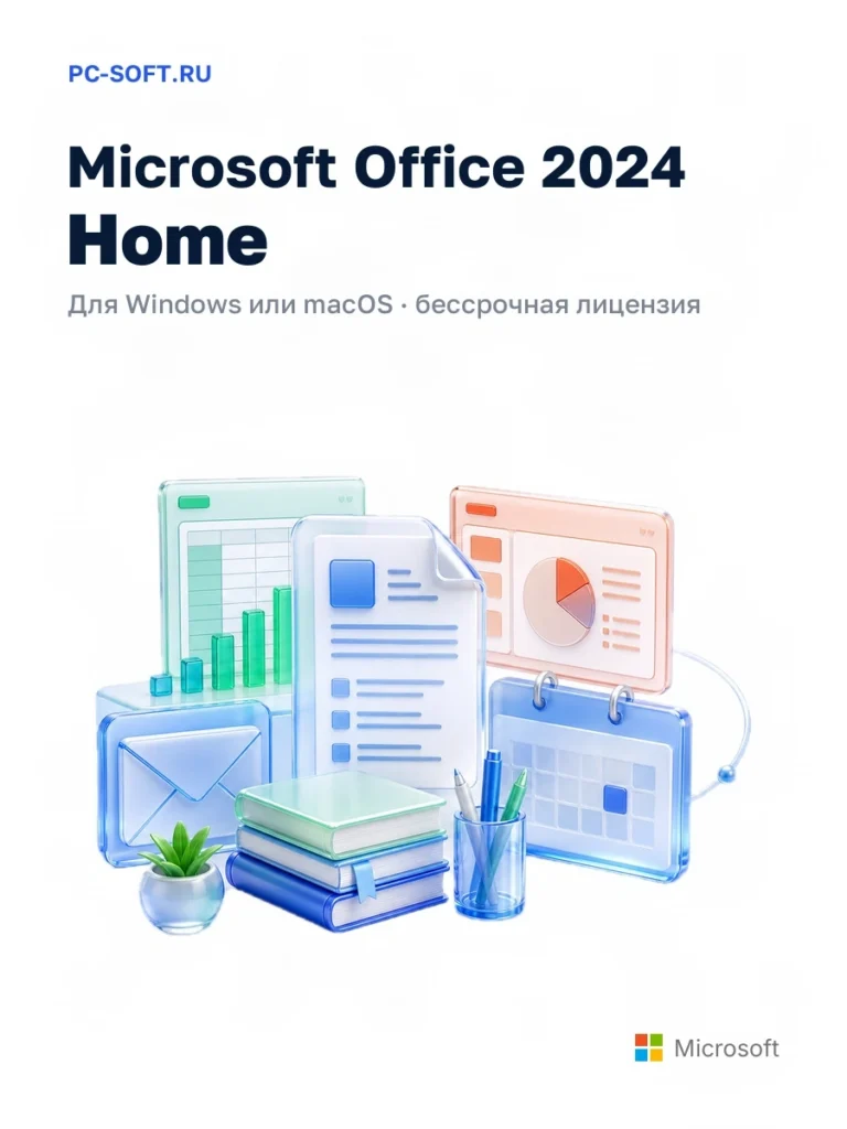 Microsoft Office 2024 Home — для windows или macos · бессрочная лицензия