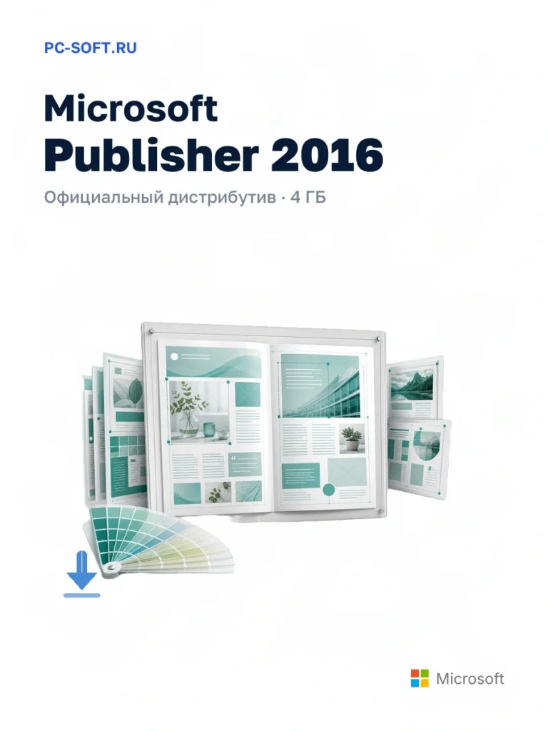 Microsoft Publisher 2016 — официальный дистрибутив, 4 ГБ