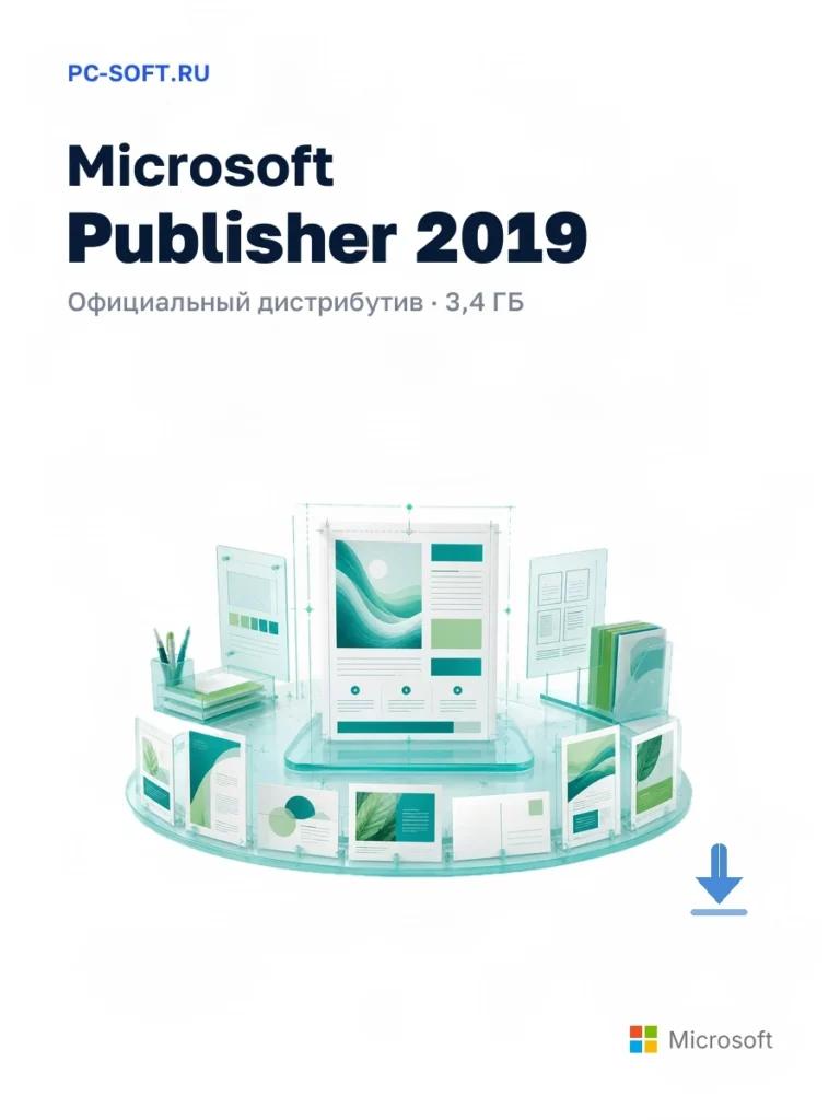 Microsoft Publisher 2019 — официальный дистрибутив, 3,4 ГБ