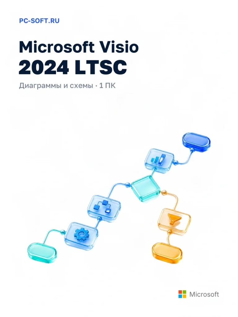 Microsoft Visio 2024 LTSC — диаграммы и схемы · 1 пк