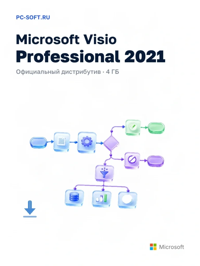 Microsoft Visio Professional 2021 — официальный дистрибутив, 4 ГБ