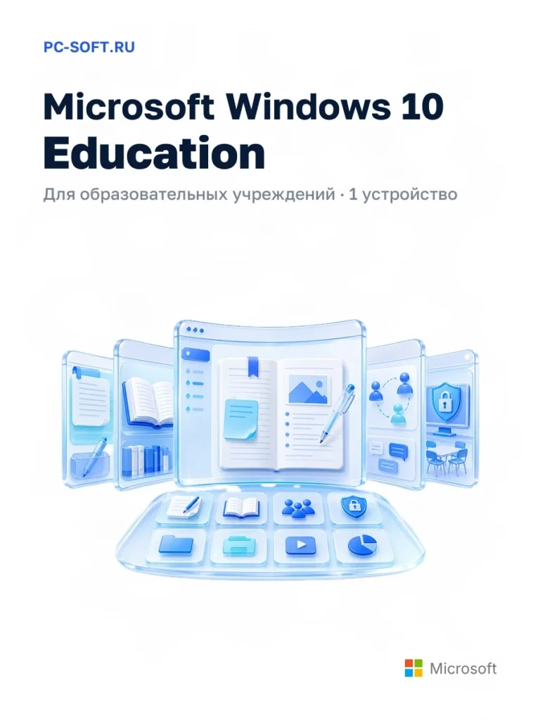 Microsoft Windows 10 Education — для образовательных учреждений · 1 устройство
