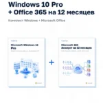 Windows 10 Pro + Office 365 на 12 месяцев — комплект