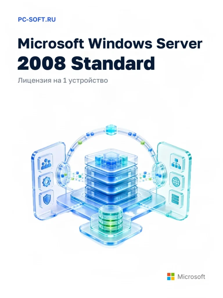 Windows Server 2008 Standard — лицензия на 1 устройство
