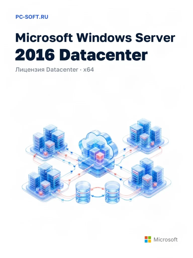 Windows Server 2016 Datacenter — лицензия datacenter · x64