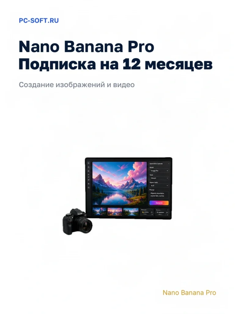 Nano Banana Pro — подписка на 12 месяцев, VEO 3.1 и Gemini 3 Pro