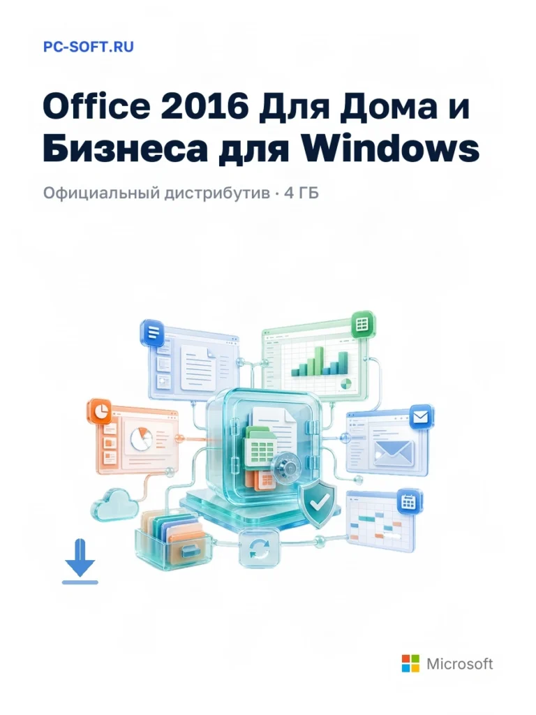 Office 2016 Для Дома и Бизнеса для Windows — официальный дистрибутив, 4 ГБ