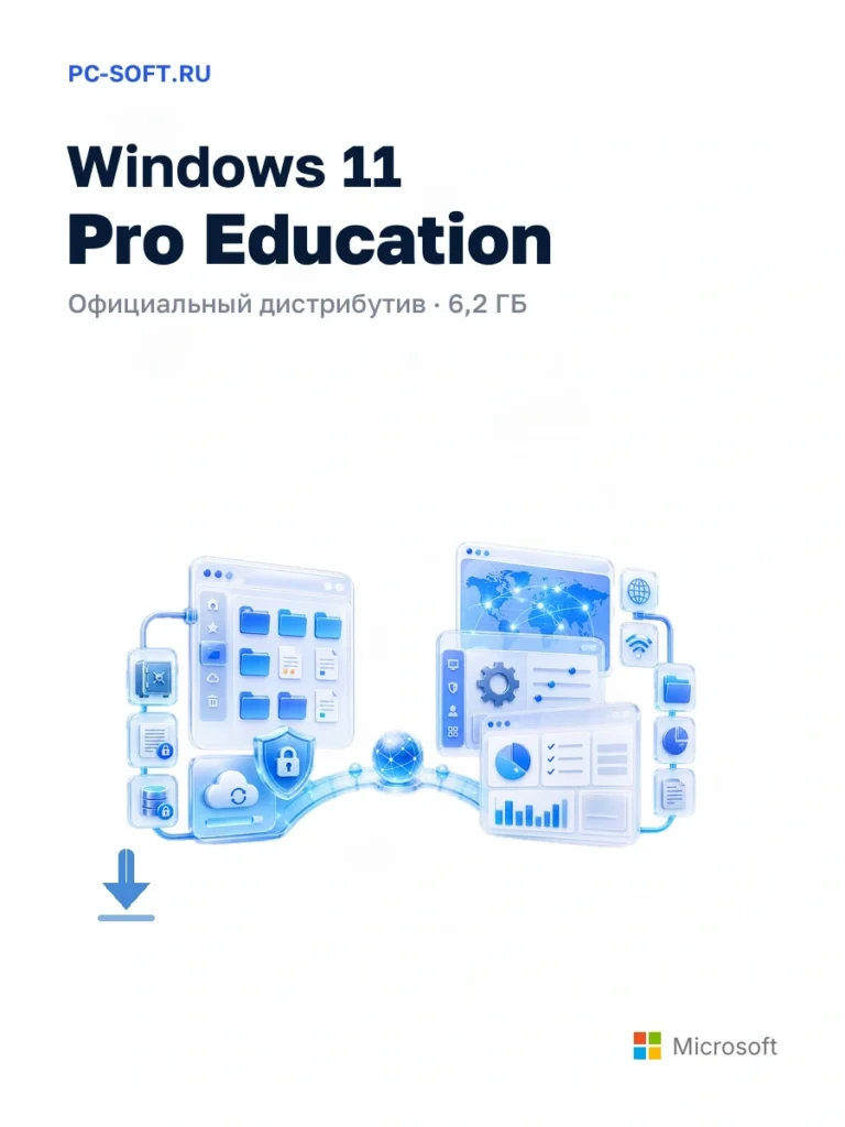 Windows 11 Pro Education — официальный дистрибутив, 6,2 ГБ