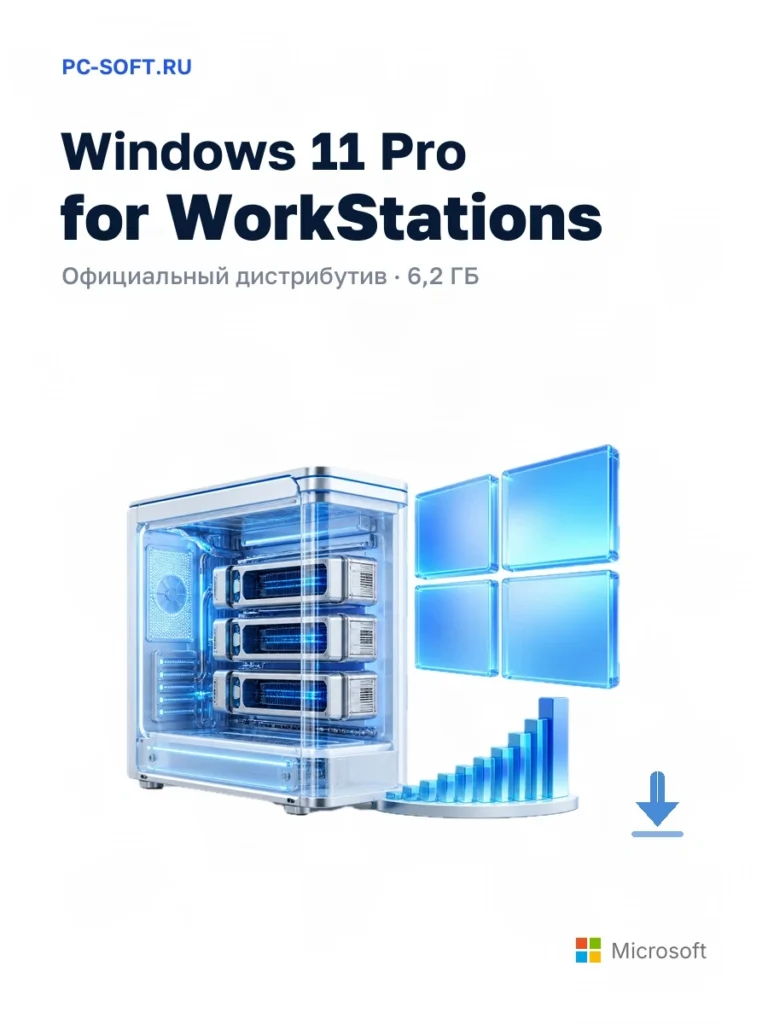Windows 11 Pro for WorkStations — официальный дистрибутив, 6,2 ГБ
