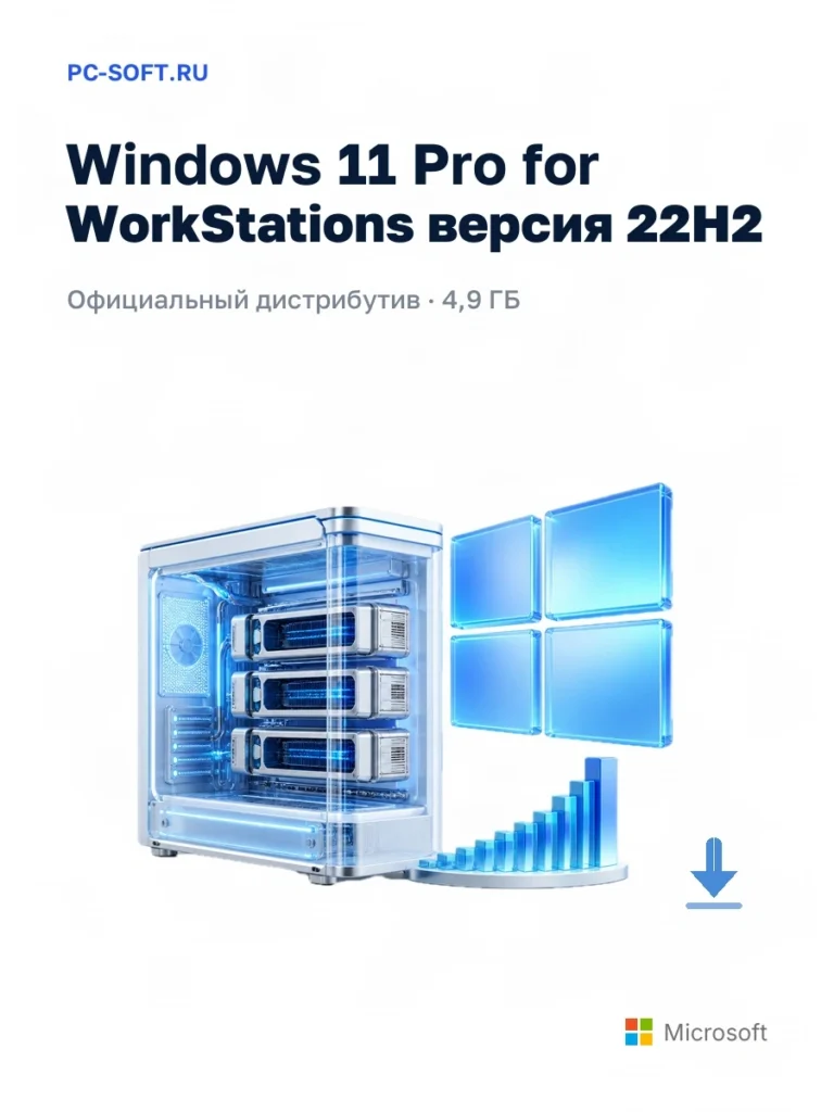 Windows 11 Pro for WorkStations версия 22H2 — официальный дистрибутив, 4,9 ГБ