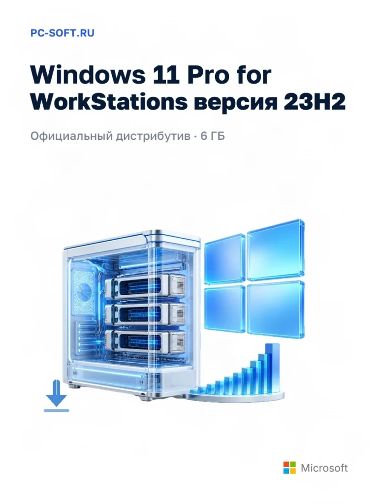 Windows 11 Pro for WorkStations версия 23H2 — официальный дистрибутив, 6 ГБ