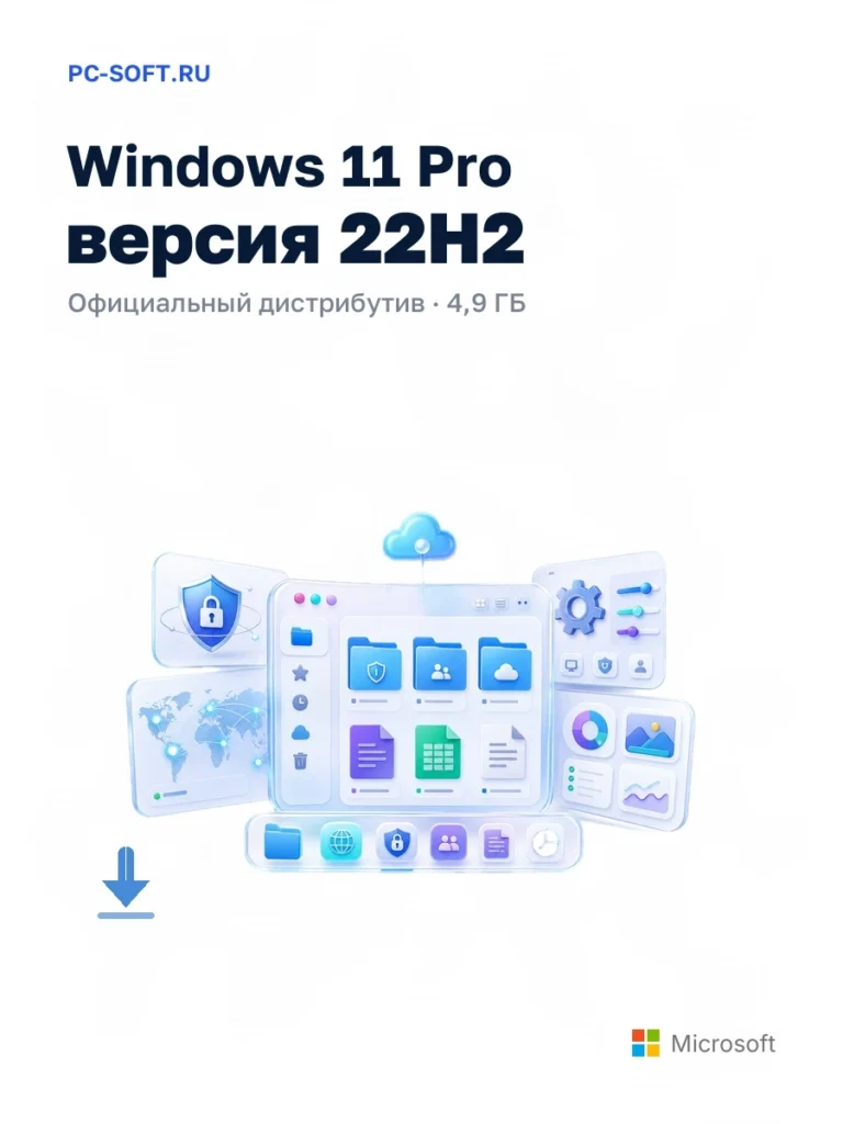 Windows 11 Pro версия 22H2 — официальный дистрибутив, 4,9 ГБ