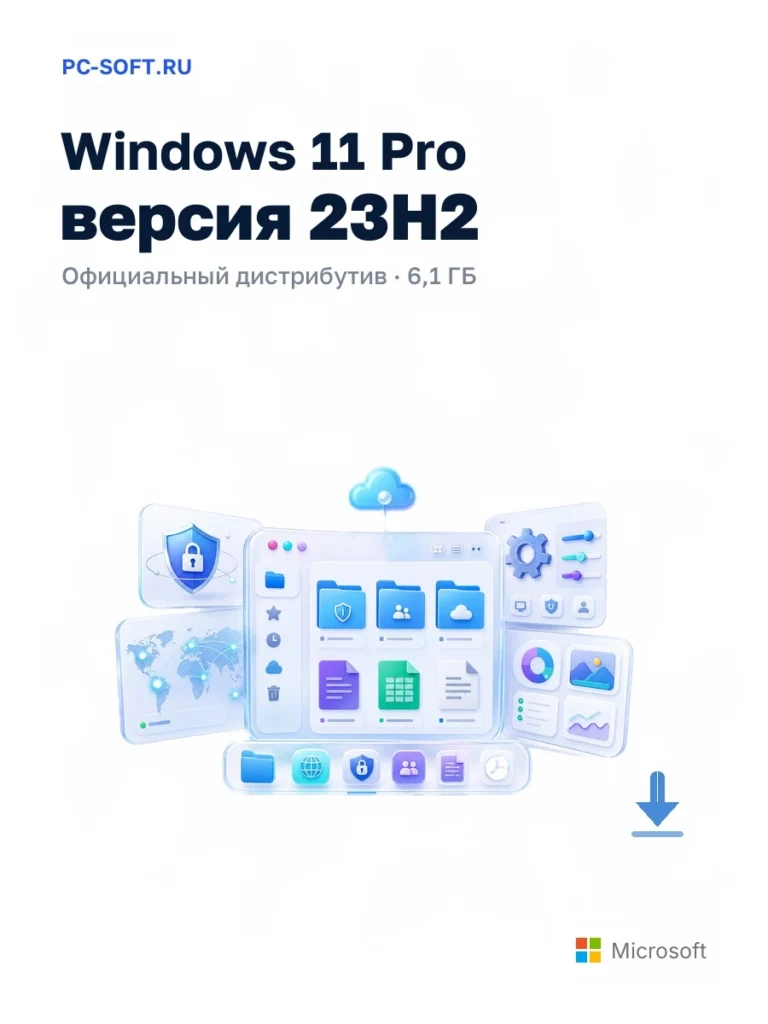 Windows 11 Pro версия 23H2 — официальный дистрибутив, 6,1 ГБ